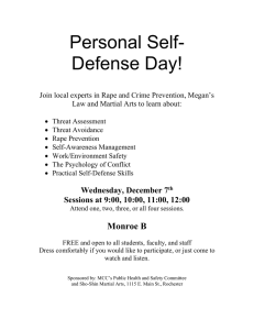 Personal Self- Defense Day!