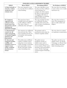 Workgroup Rubric