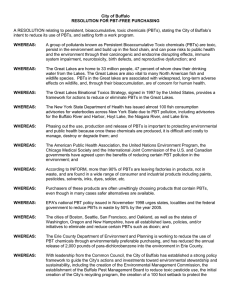 City of Buffalo Resolution for PBT-Free Purchasing