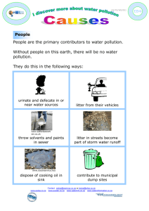 People People are the primary contributors to water pollution.
