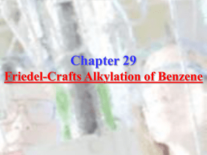 Chapter 29: Friedel-Crafts Alkylation of Benzene