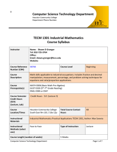 Summer 2015 TECM 1301 Industrial Math 5WK 58748.doc