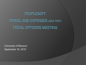Power Point Presentation (Travel Expenses)