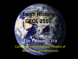 Paleozoic Geology of MN and WI