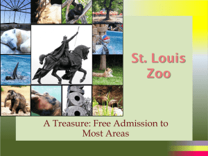 St. Louis Zoo A Treasure: Free Admission to Most Areas