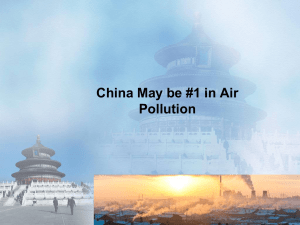 China may be #1 in pollution sharing it