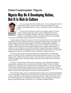 Point-Counterpoint - Nigeria