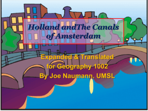 Holland and the canals of Amsterdam
