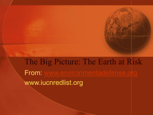 The Earth at risk - The Big Picture