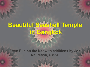 Beautiful Seashell Temple in Bangkok Naumann, UMSL