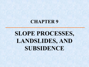 slope processesLandslides