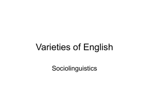 Varities of English