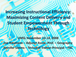 2008 Technology Conference Presentation