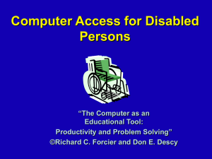 Computer Access - Disabilities 2