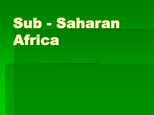 SubSaharan Africa