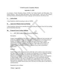 Schroer (History – proxy for Molly McCullers), Alan Yeong (Theatre –... Josh Byrd (Music), Rob Kilpatrick (Foreign Languages and Literatures), Erin... COAH Executive Committee Minutes