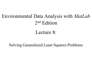 MatLab 2 Edition Lecture 8: