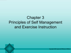 Principles of Self Management