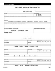 2015 Club Reactivation Form