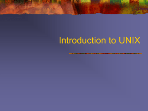Unix Lecture 1+2