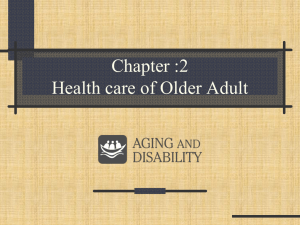 Health care of Elderly