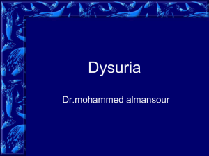 Dysuria Dr.mohammed almansour