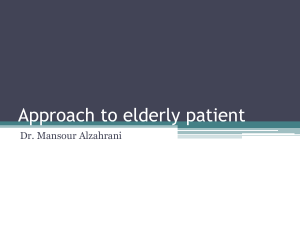 approach to elderly patients