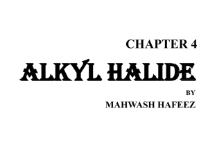 ALKYL HALIDE CHAPTER 4 MAHWASH HAFEEZ BY