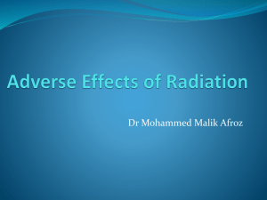 adverse effects of radiation