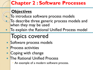 Chapter 2 : Software Processes