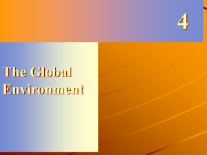 The Global Eniorenment