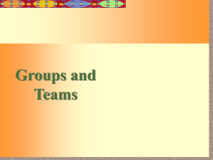 GROUPS & TEAMS