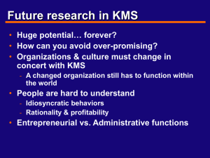 The Future of Knowledge Management Systems