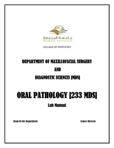 lab manual oral pathology