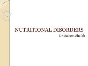 nutritional disorders