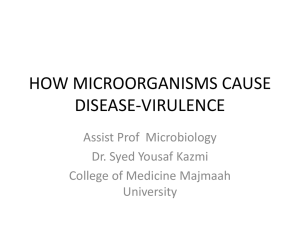 Virulence of pathogens