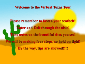 Welcome to the Virtual Texas Tour