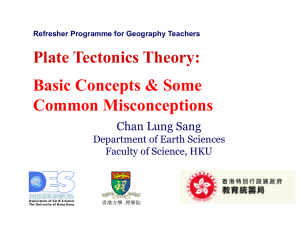 Plate Tectonics Theory: Basic Concepts &amp; Some Common Misconceptions Chan Lung Sang