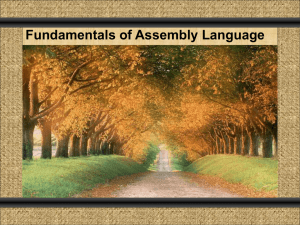 Click to add Title Fundamentals of Assembly Language Click To add Subtitle