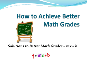 How to Achieve Better Math Grades
