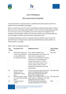 UCD TOPMed10 Risk Assessment template (opens in a new window)