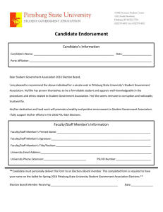 Candidate Endorsement Candidate’s Information
