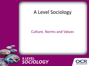 Culture, norms and values - Presentation - Lesson element (PPTX, 1MB)