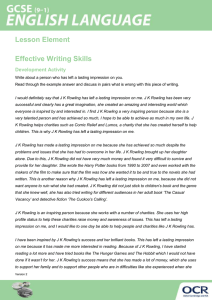 Effective writing skills - Activity - Lesson element (DOCX, 106KB)