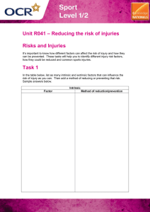 Unit R041 - Risks and injuries - Activity (DOC, 2MB)