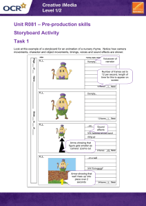 Unit R081 - Storyboard activity - Lesson element - Learner activity (DOC, 2MB)