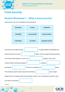 Food security - Topic exploration pack - Learner activity (DOC, 143KB)