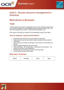 Business – Human resource management in Unit 5 business