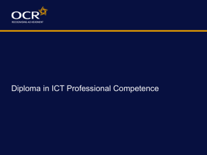 Competence Diploma for ICT professionals (PPT, 465KB)