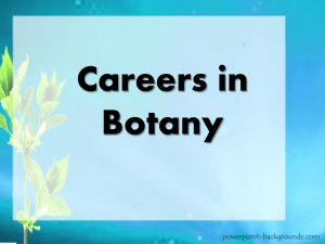 Careers in Botany